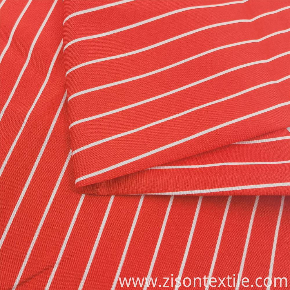 Striped Dyed Yarn Polyester Woven Printed Pongee Fabrics